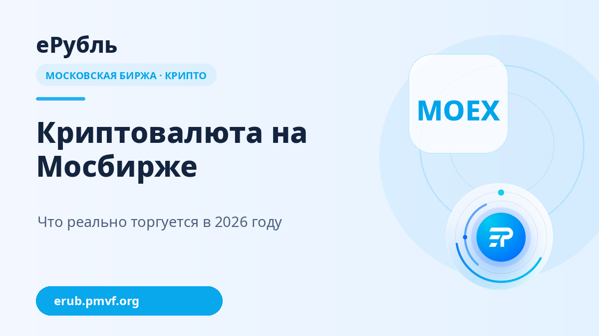 Криптовалюта на Московской бирже в 2026 году